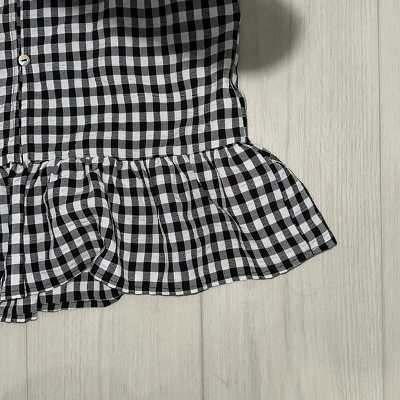 Buffalo Plaid Ruffled Top - Picture 4 of 4